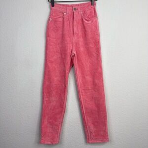 Monki Pants Womens US 22/EUR‎ 32 Pink Noa Cord Trousers High Waisted Princess
